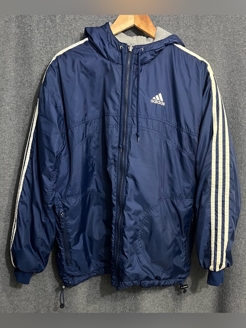 Vintage Adidas Reversible Puffer Jacket Mens Large
